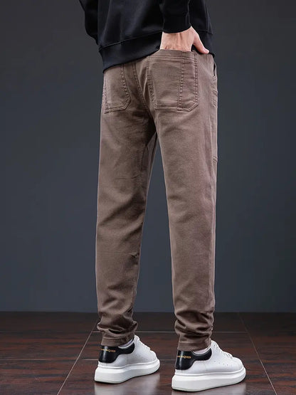 Pantalón De Jogging Con Cintura De Cordón Y Corte Ligeramente Ajustado Para Hombre | Ideal Para Uso Diario