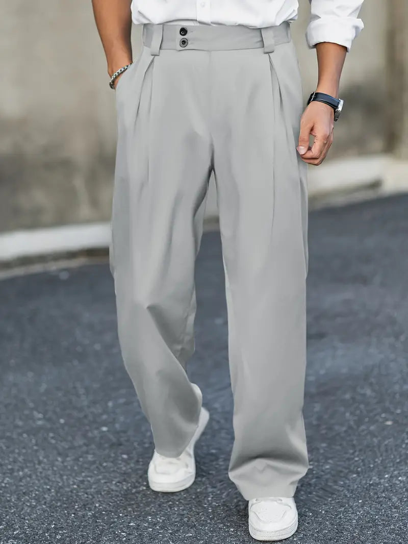 Pantalón Para Hombre Con Corte Amplio | Ideal Para Uso Diario Y Contextos Informales