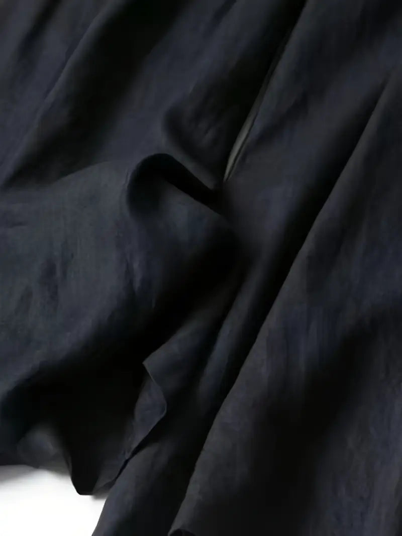 Pantalón De Corte Amplio Con Cintura Elástica Trasera Y Bolsillos Laterales Para Mujer | Ideal Para Uso Diario