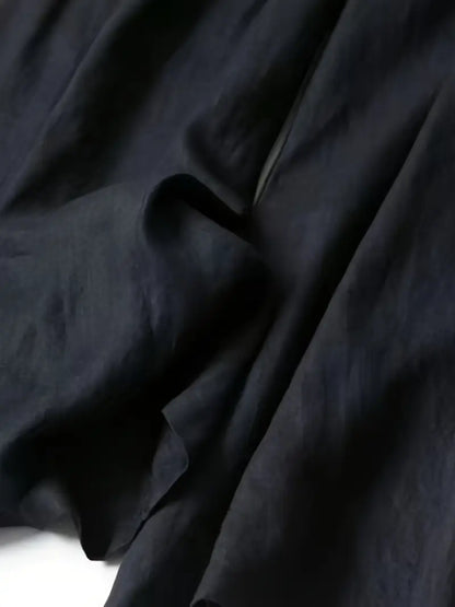 Pantalón De Corte Amplio Con Cintura Elástica Trasera Y Bolsillos Laterales Para Mujer | Ideal Para Uso Diario