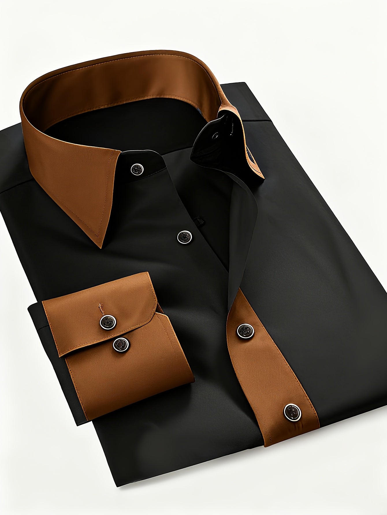 Camisa de Manga Larga con Cierre de Botones para Hombre | Ideal para Uso Diario y Todas las Estaciones
