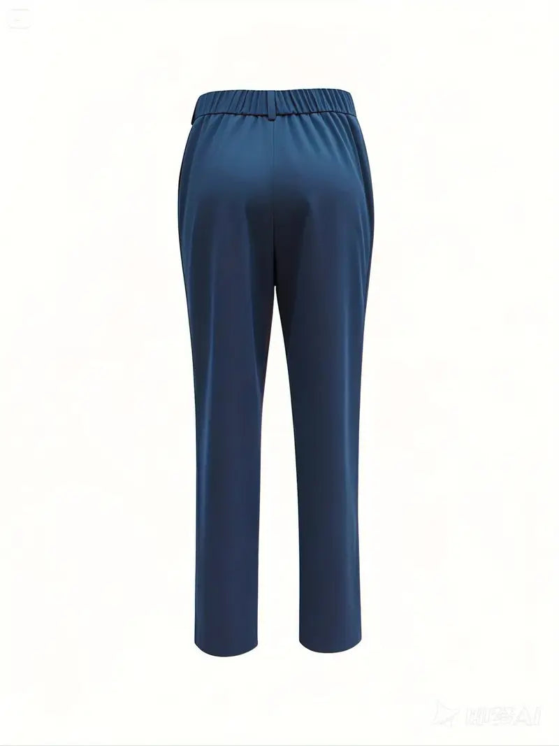 Pantalón Slim con Cintura Ajustada y Bolsillos Laterales para Hombre | Ideal para Uso Diario