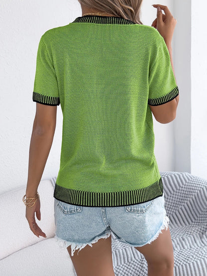 Top Con Cuello Redondo Y Corte Recto Para Mujer | Ideal Para Uso Diario
