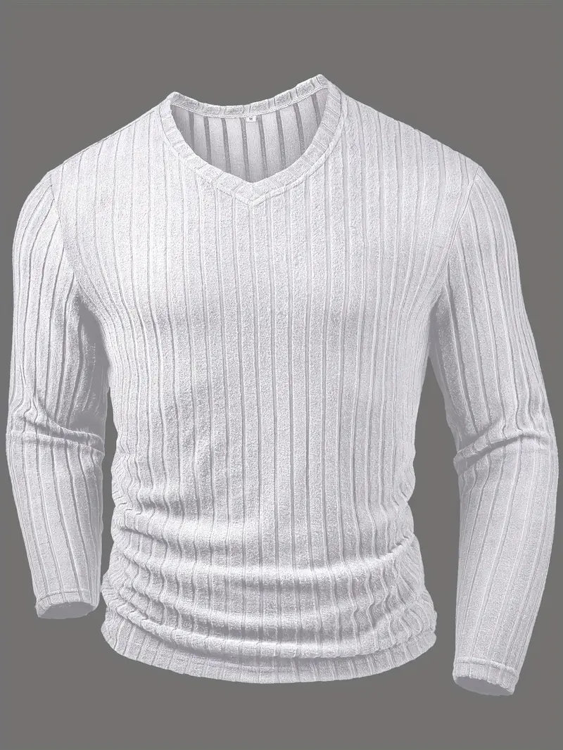 Camisa De Manga Larga Con Cierre De Botones Para Hombres | Ideal Para Uso Diario Y Ocasiones Semi-Formales
