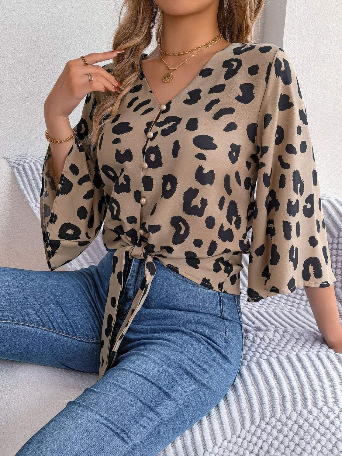 Blusa Con Estampado Animal Para Mujer | Ideal Para Uso Diario Y Ocasiones Variadas