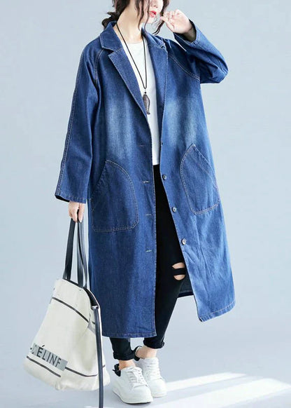 Trench Largo con Cuello de Solapa para Mujer | Ideal para Uso Diario u Ocasiones Variadas