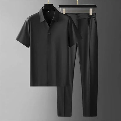 Conjunto de Dos Piezas con Corte Amplio para Hombre | Ideal para Uso Diario y Clima Cálido