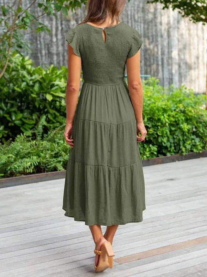 Vestido Midi Con Diseño Versátil Para Mujer | Ideal Para Uso Diario Y Ocasiones