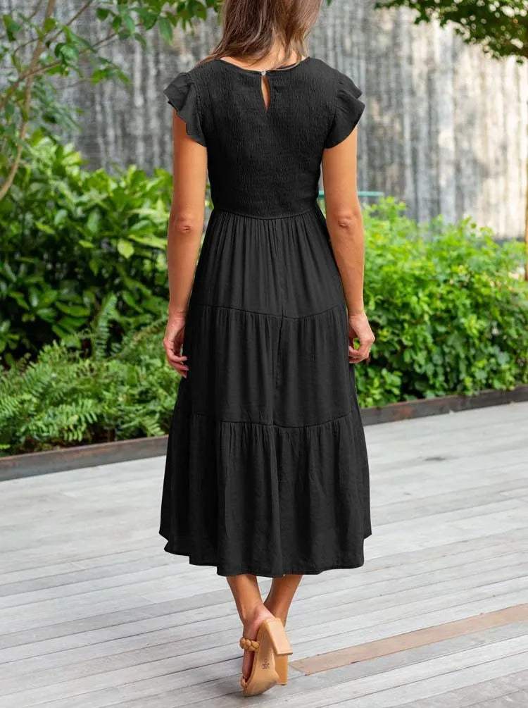 Vestido Midi Con Diseño Versátil Para Mujer | Ideal Para Uso Diario Y Ocasiones