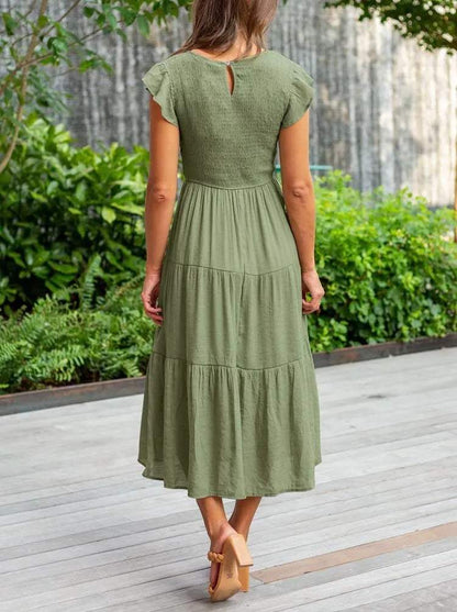 Vestido Midi Con Diseño Versátil Para Mujer | Ideal Para Uso Diario Y Ocasiones