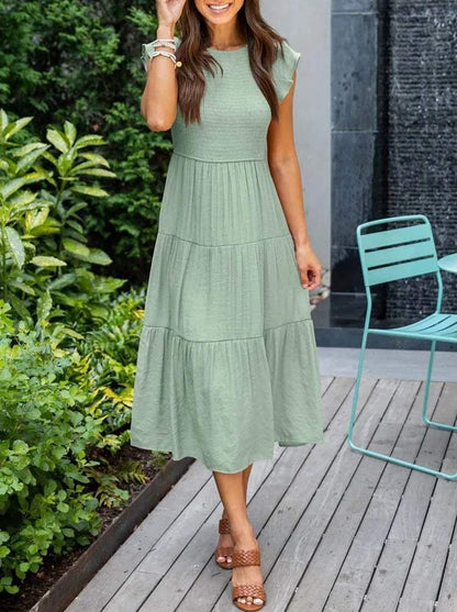 Vestido Midi Con Diseño Versátil Para Mujer | Ideal Para Uso Diario Y Ocasiones