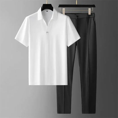 Conjunto de Dos Piezas con Corte Amplio para Hombre | Ideal para Uso Diario y Clima Cálido