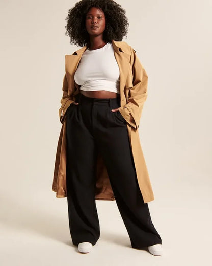 Pantalón Evasado Con Corte Ajustado En Cadera Para Mujer | Ideal Para Uso Diario Y Salidas