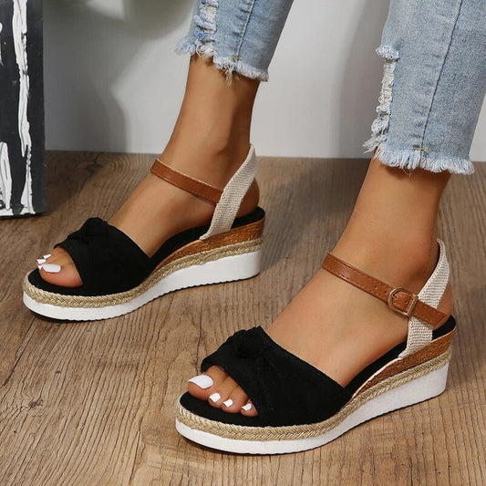 Sandalias de Plataforma con Tobillera para Mujer | Ideales para Uso Diario en Verano