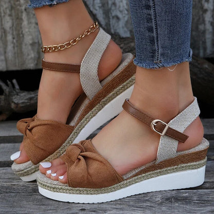 Sandalias de Plataforma con Tobillera para Mujer | Ideales para Uso Diario en Verano