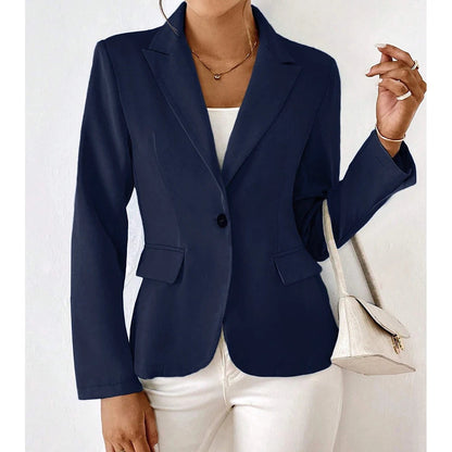 Blazer Con Cierre De Un Botón Y Corte Estructurado Para Mujer | Ideal Para Uso Diario O Entornos Formales