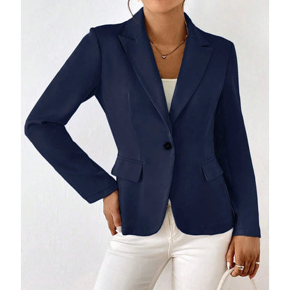 Blazer Con Cierre De Un Botón Y Corte Estructurado Para Mujer | Ideal Para Uso Diario O Entornos Formales