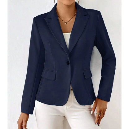 Blazer Con Cierre De Un Botón Y Corte Estructurado Para Mujer | Ideal Para Uso Diario O Entornos Formales