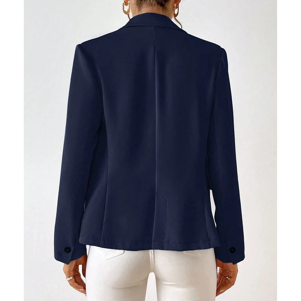 Blazer Con Cierre De Un Botón Y Corte Estructurado Para Mujer | Ideal Para Uso Diario O Entornos Formales