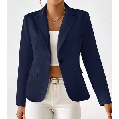 Blazer Con Cierre De Un Botón Y Corte Estructurado Para Mujer | Ideal Para Uso Diario O Entornos Formales