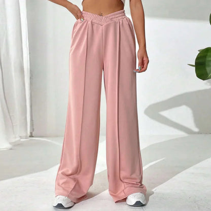 Pantalón Ancho con Cintura Elástica para Mujer | Ideal para Uso Diario y Desplazamientos