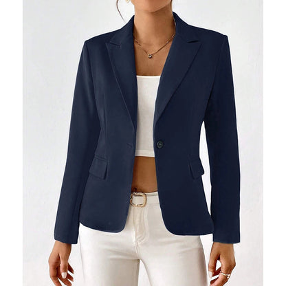 Blazer Con Cierre De Un Botón Y Corte Estructurado Para Mujer | Ideal Para Uso Diario O Entornos Formales