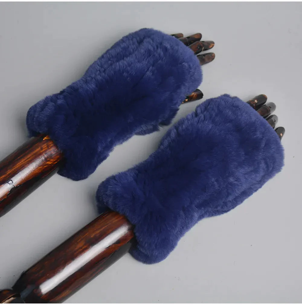 Guantes Sin Dedos con Diseño Elástico para Mujer | Ideal para Invierno