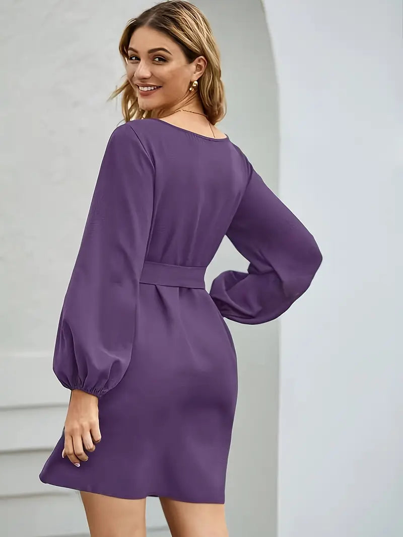 Vestido Ajustado con Cinturón para Mujer | Ideal para Uso Diario y Trabajo