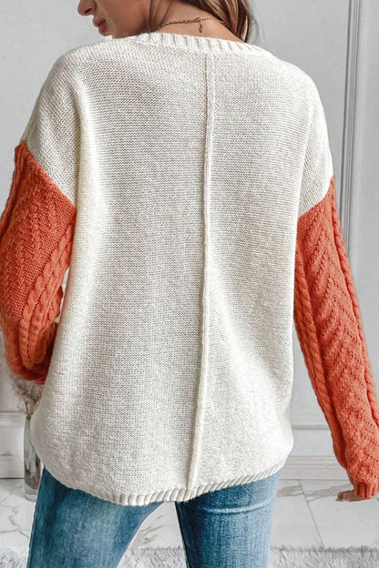 Jersey Con Diseño Color Block Y Mangas Largas Para Mujer | Ideal Para Uso Diario