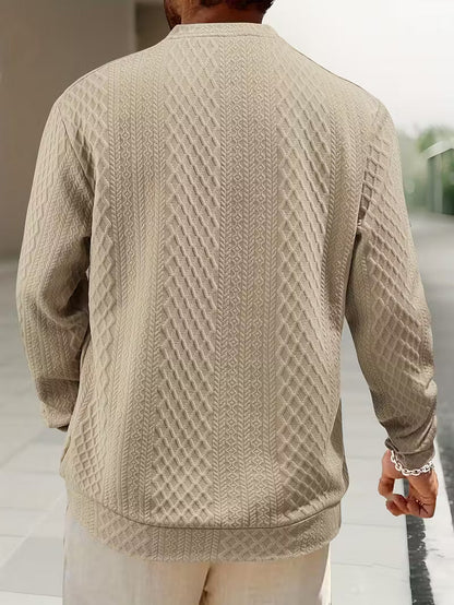 Jersey Con Motivo Geométrico Y Corte Relajado Para Hombre | Ideal Para Uso Diario