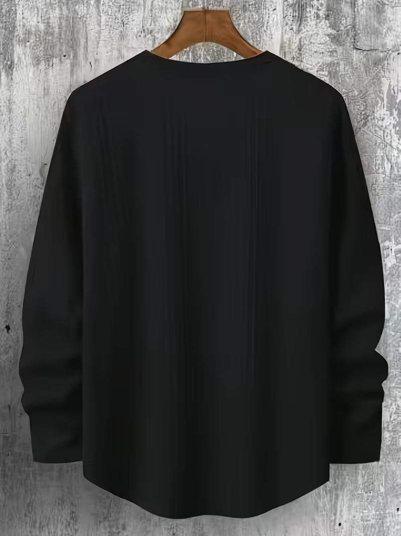 Sudadera Con Cuello Redondo Y Corte Amplio Para Hombre | Ideal Para Uso Diario