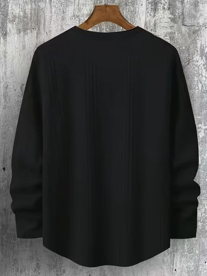 Sudadera Con Cuello Redondo Y Corte Amplio Para Hombre | Ideal Para Uso Diario
