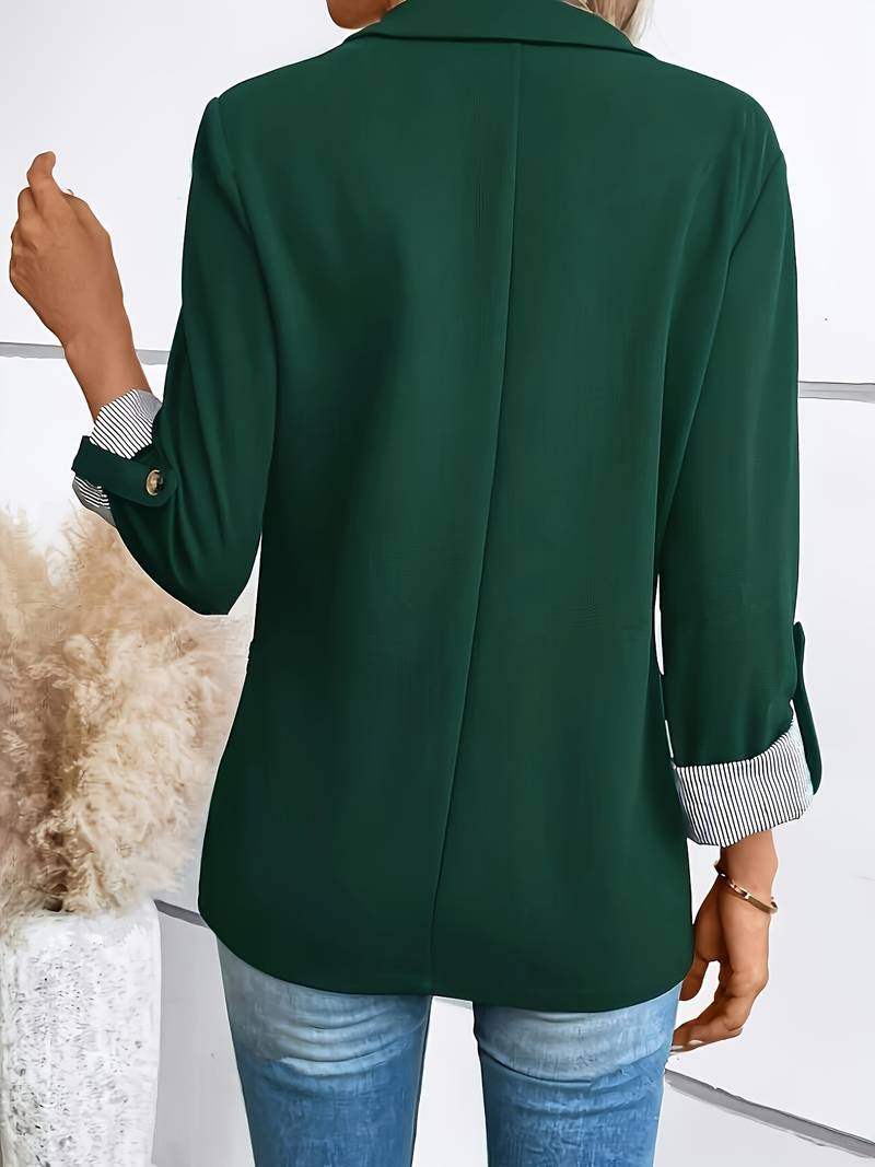 Blazer Estructurado De Doble Botonadura Para Mujer | Ideal Para Oficina Y Uso Diario