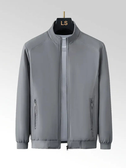 Chaqueta Ligera con Cierre de Cremallera y Cuello Alto para Hombre | Ideal para Uso Diario