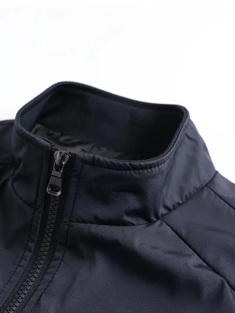 Chaqueta Con Cierre De Cremallera Y Corte Clásico Para Hombre | Ideal Para Uso Diario