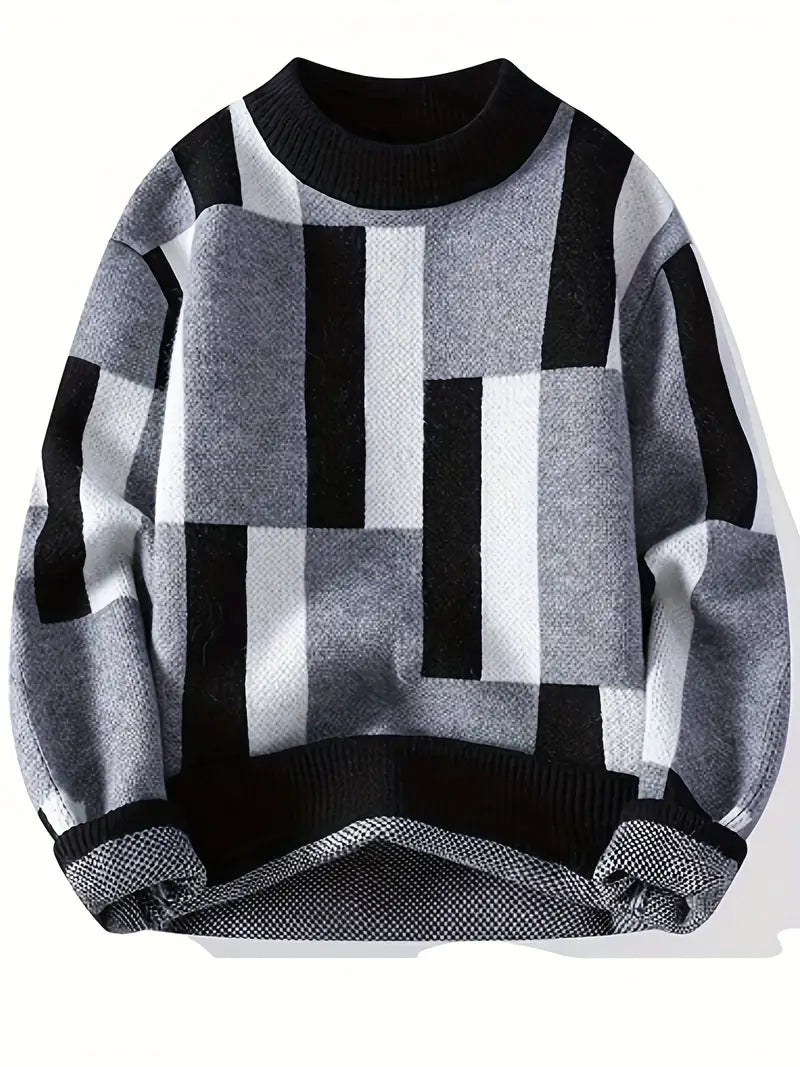Jersey Con Motivo Geométrico Y Corte Relajado Para Hombre | Ideal Para Uso Diario