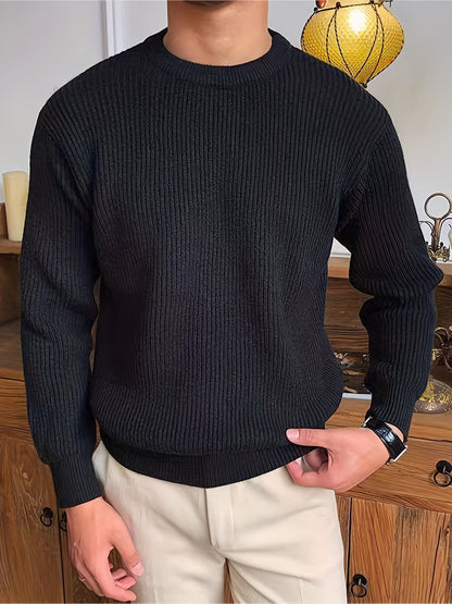 Jersey de Punto para Hombre con Diseño Trenzado | Ideal para Uso Diario
