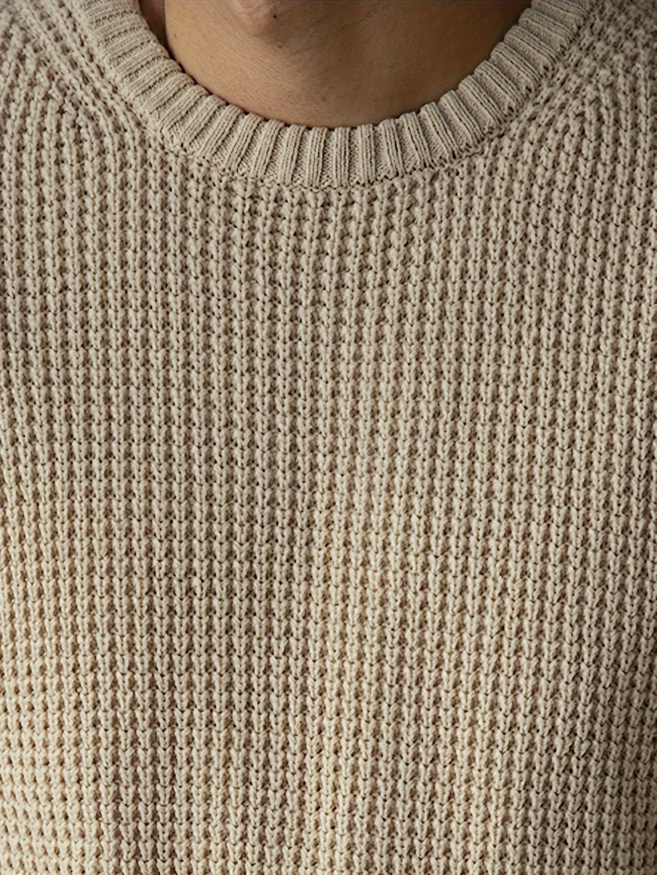 Jersey de Punto de Manga Larga con Textura Gofrada para Hombre | Ideal para Uso Diario