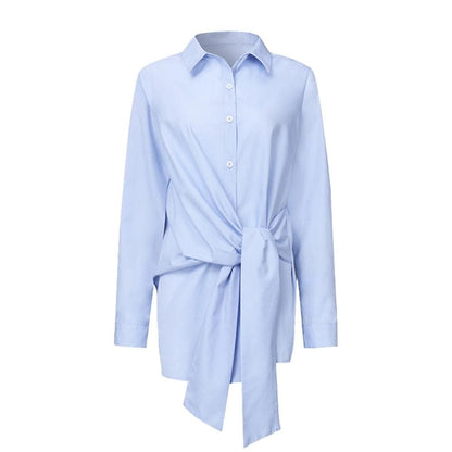 Blusa Oversize Con Cierre De Botones Y Mangas Largas Para Mujer | Ideal Para Uso Diario