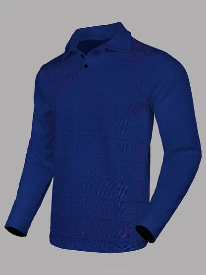 Camisa De Manga Larga Con Cierre De Botones Para Hombres | Ideal Para Uso Diario Y Ocasiones Formales