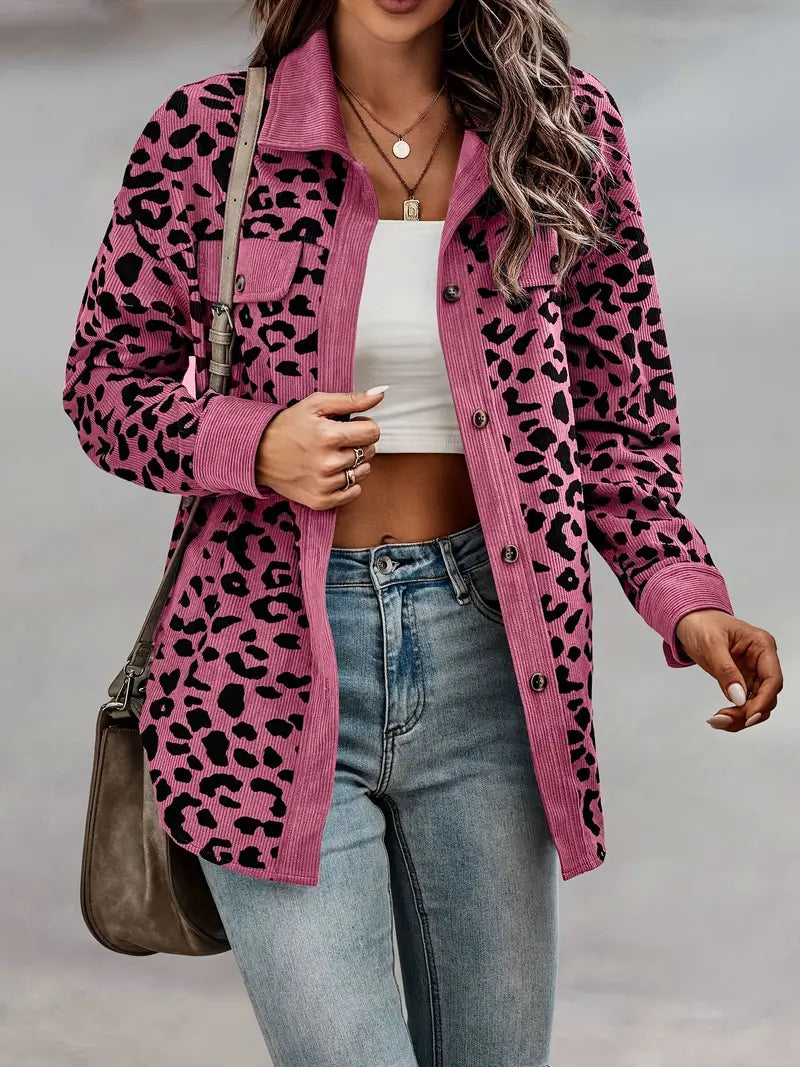 Abrigo Con Estampado Animal Para Mujer | Ideal Para Temporada Fría