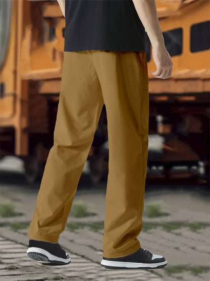 Pantalón con Cintura Elástica y Cordón Ajustable para Hombres | Ideal para Uso Diario y Salidas Informales