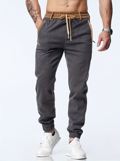 Pantalón con Cintura Elástica y Tobillos Ajustados para Hombre | Ideal para Uso Diario e Informal