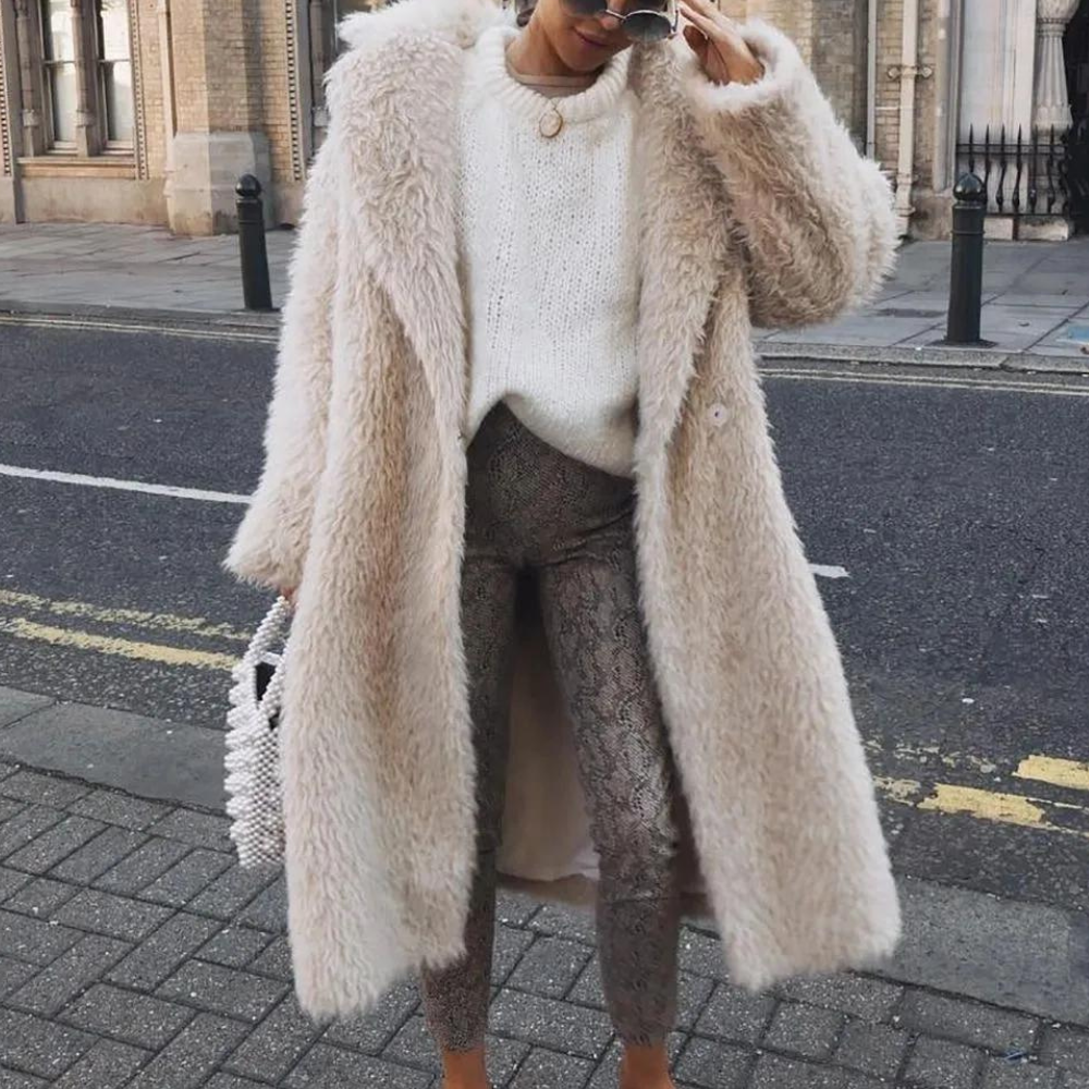 Abrigo Largo De Invierno Con Bolsillos Para Mujer | Ideal Para Invierno