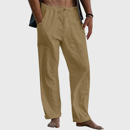 Pantalón Para Hombre Con Corte Holgado Y Cordon De Ajuste | Ideal Para Uso Diario Y Contextos Informales