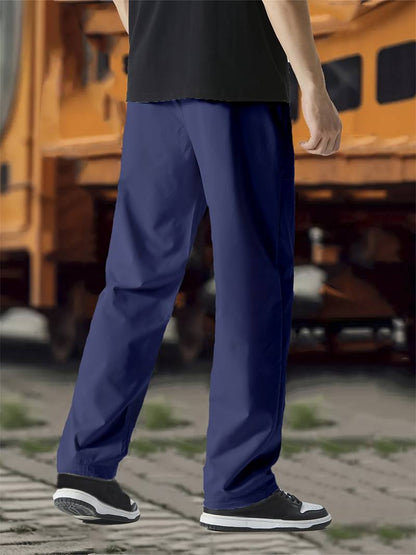 Pantalón con Cintura Elástica y Cordón Ajustable para Hombres | Ideal para Uso Diario y Salidas Informales