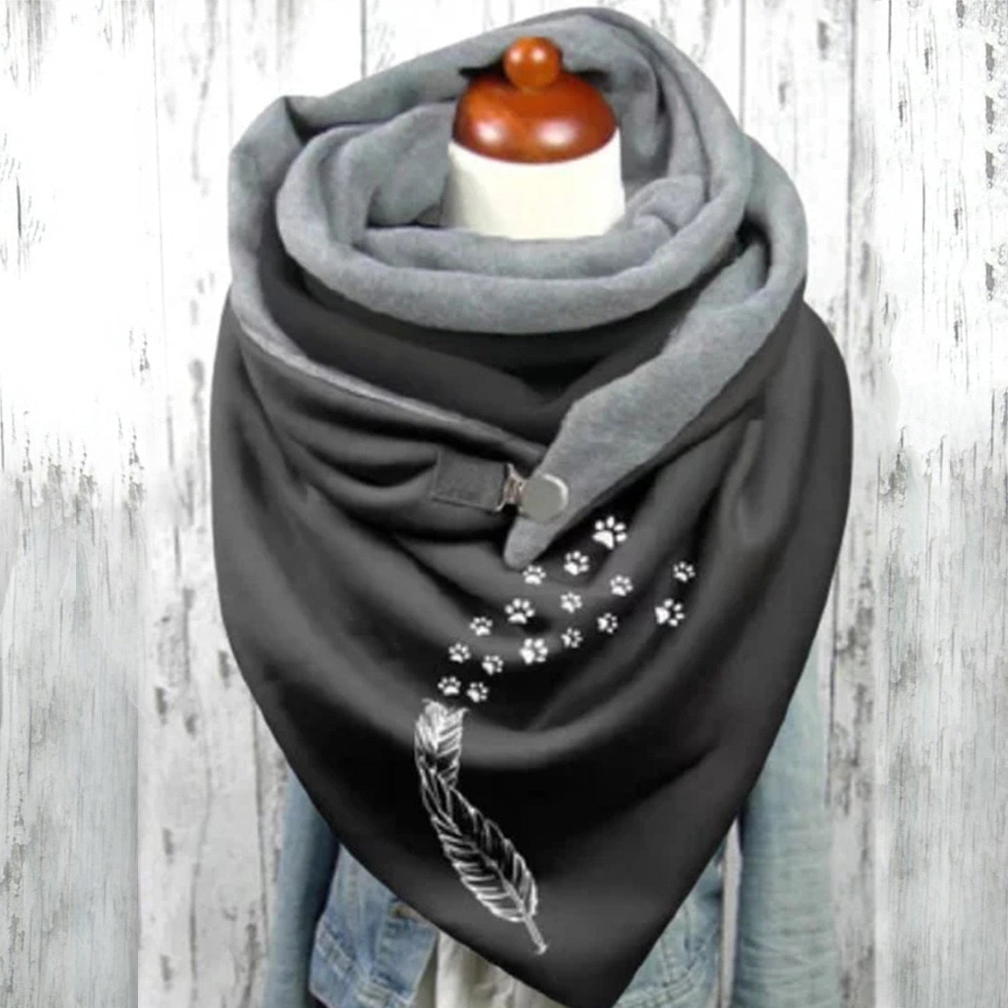 Bufanda Con Patrón Geométrico Para Mujer | Ideal Para Otoño E Invierno