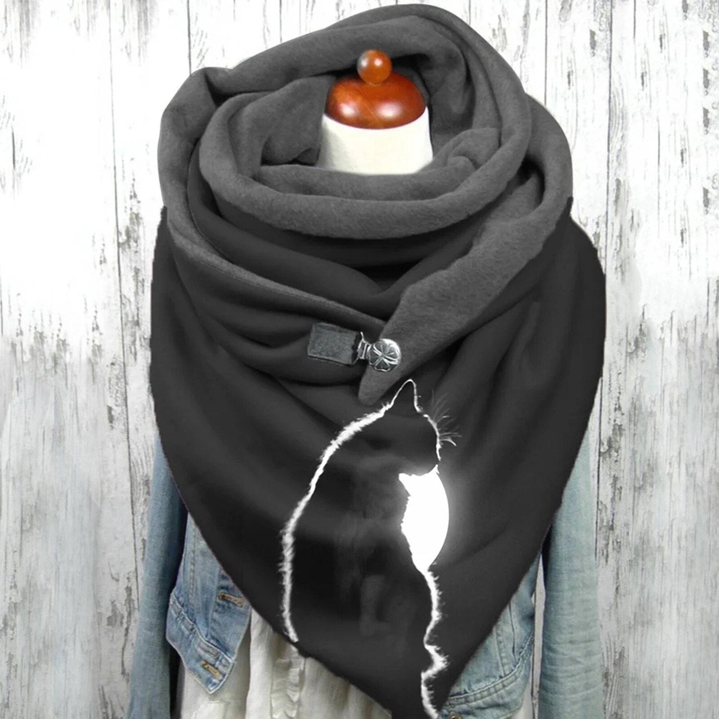 Bufanda Con Patrón Geométrico Para Mujer | Ideal Para Otoño E Invierno