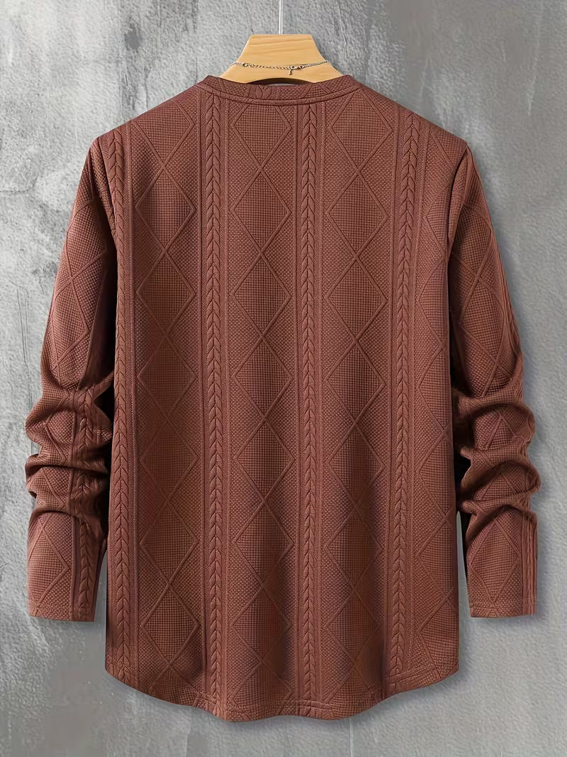 Sudadera Con Cuello Redondo Y Corte Amplio Para Hombre | Ideal Para Uso Diario