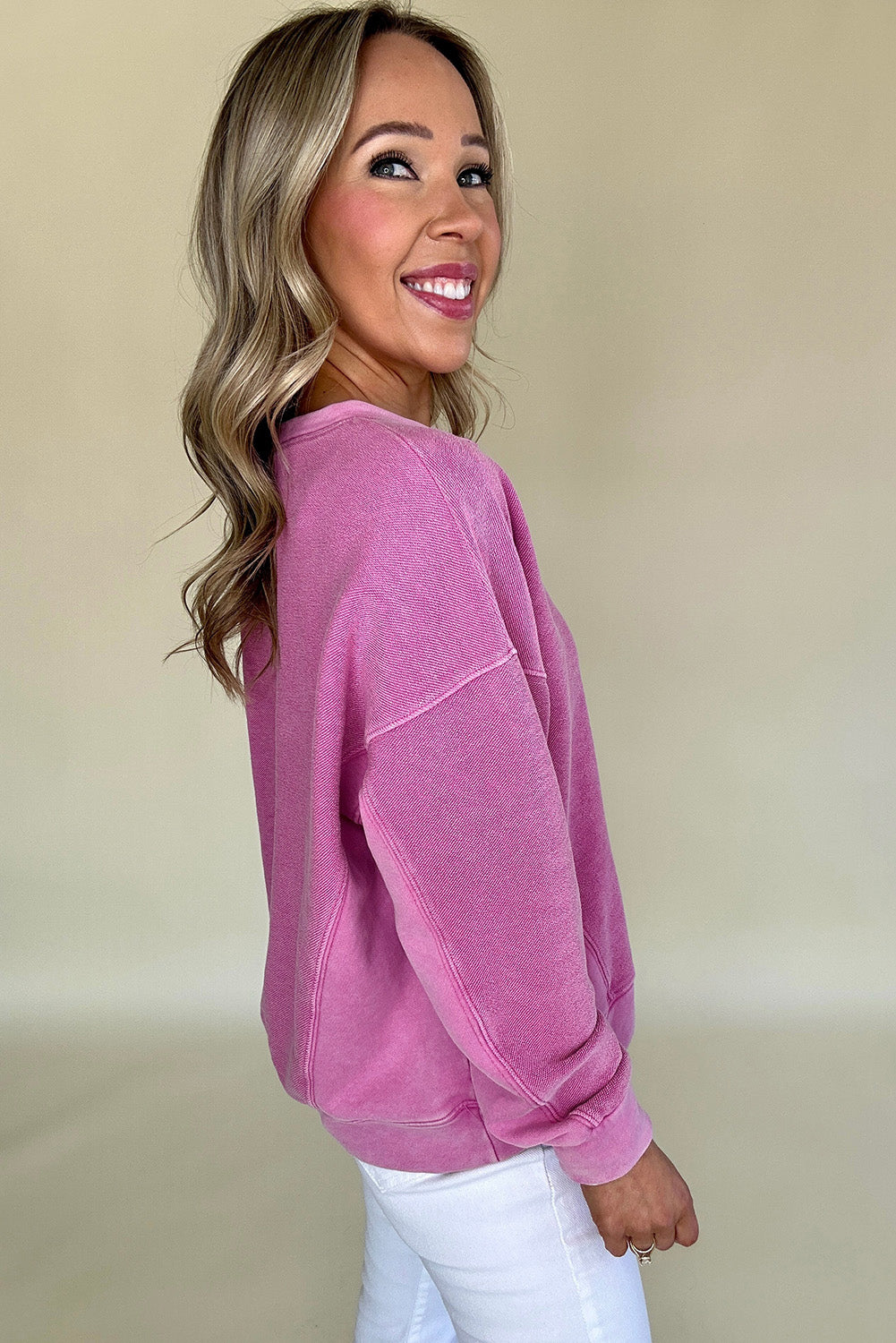 Sudadera De Manga Larga Con Corte Amplio Para Mujer | Ideal Para Uso Diario